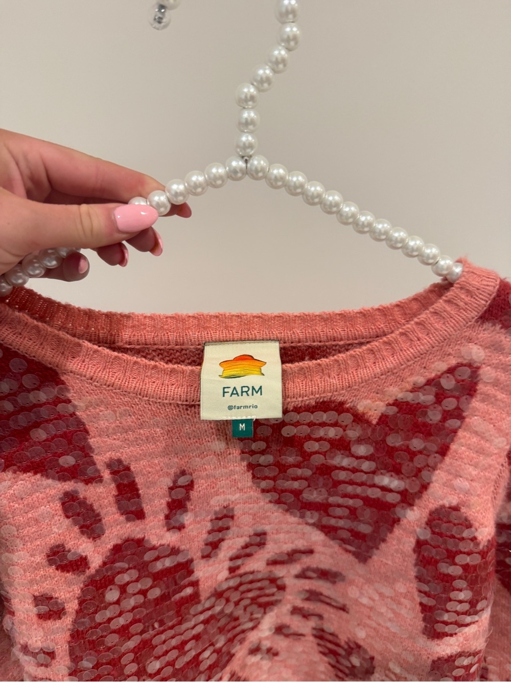 Farm Rio Heart Glitter Sweater - Picture 3 of 3